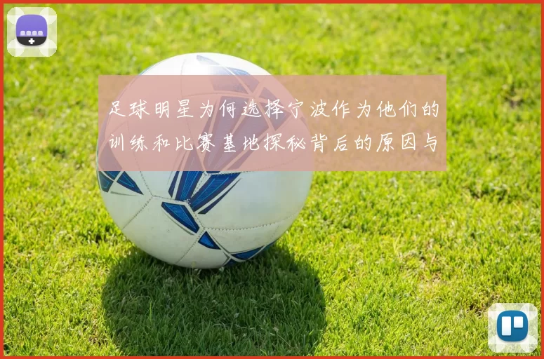足球明星为何选择宁波作为他们的训练和比赛基地探秘背后的原因与魅力